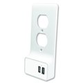 Quest Technology International Wall Plate W/ Dual Usb Charging, White, Etl - Dual Std EPD-3028